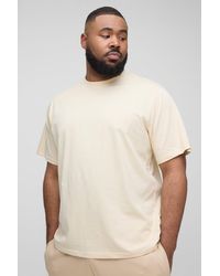 BoohooMAN - Plus Basic Rundhals T-Shirt - Lyst
