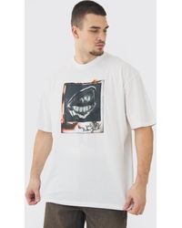 BoohooMAN - Tall Burned Picture Print Oversized T-Shirt - Lyst