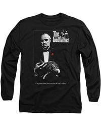 BoohooMAN - The Godfather Godfather Poster Mens Long Sleeve T Shirt, Black - Lyst