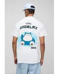 Boohoo - Oversized Pokemon Snorlax License Printed T-Shirt - Lyst