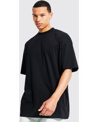 BoohooMAN - Tall Loose Fit Extended Neck Basic T-shirt - Lyst