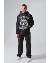 BoohooMAN - Man Active X Og Gym Oversized Graphic Hooded Tracksuit - Lyst