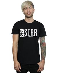 BoohooMAN - Dc Comics The Flash Star Labs T-shirt - Lyst