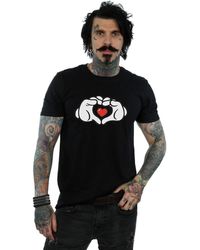 BoohooMAN - Disney Mickey Mouse Heart Hands T-shirt - Lyst