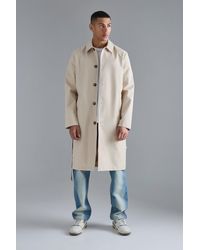 Boohoo - Classic Belted Trench Coat - Lyst