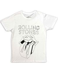 BoohooMAN - The Rolling Stones Hackney Diamonds Outline Logo T-shirt - Lyst
