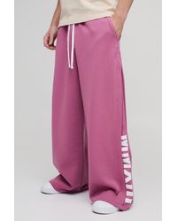 BoohooMAN - Extreme Wide Leg Pleated Gusset Jogger - Lyst