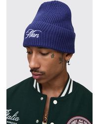 BoohooMAN - Embroidered Beanie - Lyst