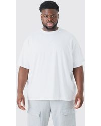 BoohooMAN - Plus Oversized Crew Neck T-shirt - Lyst