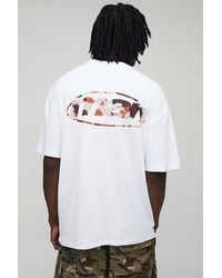 Boohoo - Tall Oversized Cow Print Logo T-Shirt - Lyst