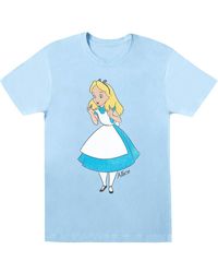 BoohooMAN - Disney Alice In Wonderland Surprised Alice T-shirt - Lyst