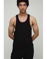 BoohooMAN - Basic Regular Fit Racer Back Vest - Lyst
