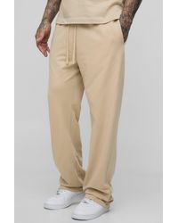 BoohooMAN - Tall 260Gsm Loopback Straight Fit Basic Sweatpants - Lyst