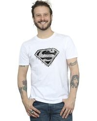 BoohooMAN - Dc Comics Superman Logo Sketch T-shirt - Lyst