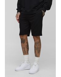 BoohooMAN - Tall Lightweight Loopback Slim Fit Basic Shorts - Lyst