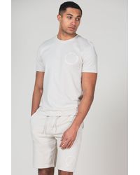 BoohooMAN - Tokyo Laundry Cotton T-shirt And Shorts Co-ord Set - Lyst