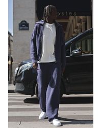 Boohoo - Relaxed Knitted Boucle Embroidered Jogger - Lyst