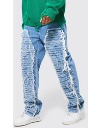 boohooman purple lightning jeans