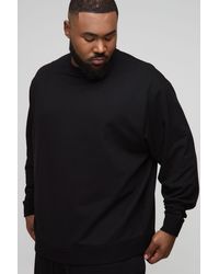 BoohooMAN - Plus Oversize Basic Sweatshirt - Lyst