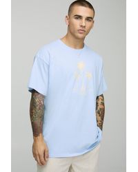 BoohooMAN - Oversized Triple Palm Print Graphic T-shirt - Lyst