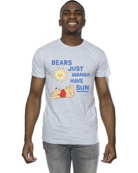 BoohooMAN - Disney Winnie The Pooh Bears Just Wanna Have Sun T-shirt - Lyst