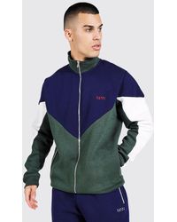 mens funnel neck zip through sweatshirt