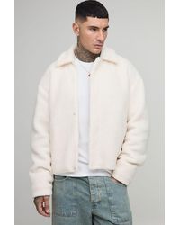 BoohooMAN - Tall Borg Harrington-Jacke mit Reißverschluss - Lyst
