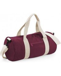 BoohooMAN - Bagbase Plain Varsity Barrel Duffle Bag (20 Litres) - Lyst