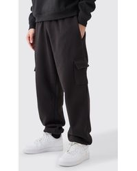 BoohooMAN - Oversized Fit Cargo Jogger - Lyst