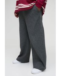 Boohoo - Plus Oversized Fit Basic Joggers - Lyst
