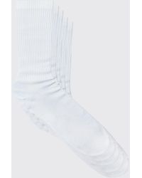 BoohooMAN - 5 Plain Sports Socks - Lyst
