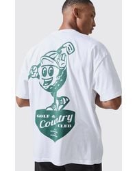 BoohooMAN - Man Active Golf Country Club Oversized T-shirt - Lyst