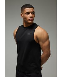 BoohooMAN - Active Regular Reflective Performance Tank - Lyst
