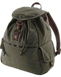 BoohooMAN - Quadra Vintage Canvas Backpack - Lyst