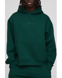 Boohoo - Basic Bm Signature Oversized Boxy Hoodie - Lyst
