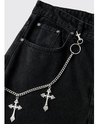 BoohooMAN - Multi Large Cross Jean Chain - Lyst