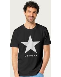 BoohooMAN - David Bowie Blackstar White Album Logo T-shirt - Lyst