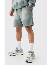 BoohooMAN - Man Relaxed Fit Sun Bleach Washed Shorts - Lyst