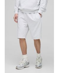 BoohooMAN - Tall Lightweight Loopback Slim Fit Basic Shorts - Lyst