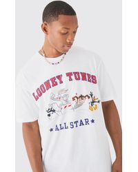 Boohoo - Oversized All Stars Looney Tunes License T-Shirt - Lyst