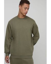 BoohooMAN - Tall Basic Regular Fit Crew Neck Sweatshirt - Lyst