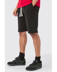 BoohooMAN - Relaxed Fit Long Length Chunky Drawcord Shorts - Lyst