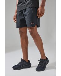 BoohooMAN - Man Active Ripstop 5inch Short Neon Logo - Lyst