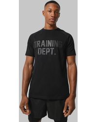 Boohoo - Man Active Muscle Fit Training Dept T Shirt - Lyst