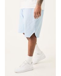 BoohooMAN - Plus Volly Short Length Heavy Weight Ribbed Short - Lyst