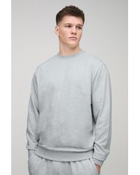 BoohooMAN - Tall Lightweight Loopback Regular Fit Basic Sweat - Lyst