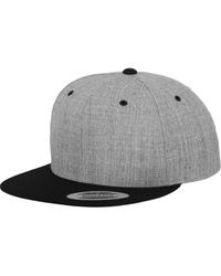 BoohooMAN - Yupoong The Classic Premium Snapback 2-tone Cap - Lyst