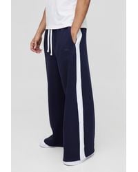 BoohooMAN - Extreme Wide Leg Colour Block Sweatpants - Lyst