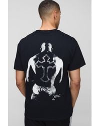 BoohooMAN - Oversized Tupac License Printed T-shirt - Lyst