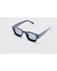 Boohoo - Chunky Frame Square Lens Sunglasses In Black - Lyst